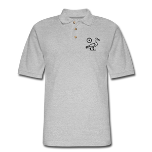 SaRa (Men's Pique Polo Shirt) - heather gray