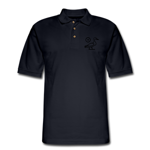 SaRa (Men's Pique Polo Shirt) - midnight navy