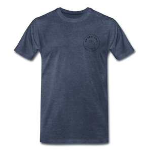 Space Age African(Men's Premium T-Shirt) - heather blue