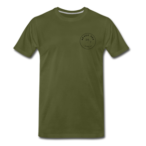 Space Age African(Men's Premium T-Shirt) - olive green