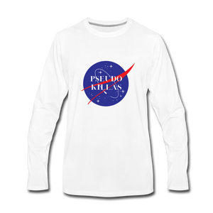 Pseudo Killas(Men's Premium Long Sleeve T-Shirt) - white