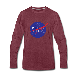Pseudo Killas(Men's Premium Long Sleeve T-Shirt) - heather burgundy
