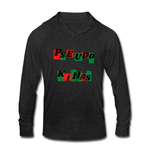 Pseudo Killas(Unisex Tri-Blend Hoodie Shirt) - heather black