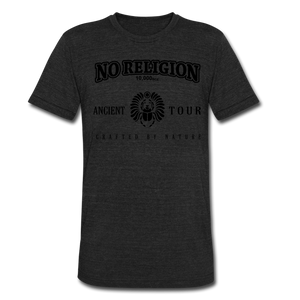 No Religion (Unisex Tri-Blend T-Shirt) - heather black