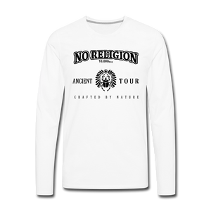 No Religion(Men's Premium Long Sleeve T-Shirt) - white