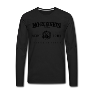 No Religion(Men's Premium Long Sleeve T-Shirt) - black
