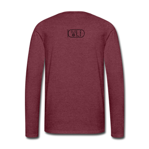 No Religion(Men's Premium Long Sleeve T-Shirt) - heather burgundy
