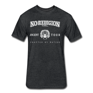 No Religion (Fitted Cotton/Poly T-Shirt by Next Level) - heather black