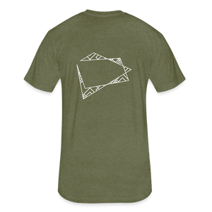 Pseudo killas (Fitted Cotton/Poly T-Shirt by Next Level) - heather military green