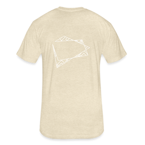 Pseudo killas (Fitted Cotton/Poly T-Shirt by Next Level) - heather cream