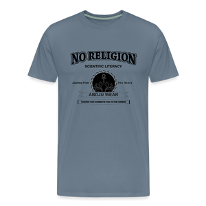 No Religion (Men's Premium T-Shirt) - steel blue