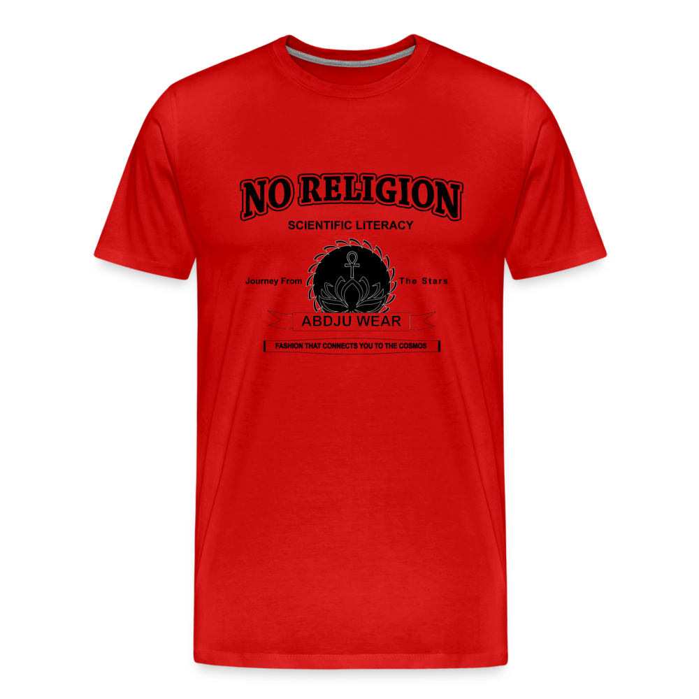 No Religion (Men's Premium T-Shirt) - red