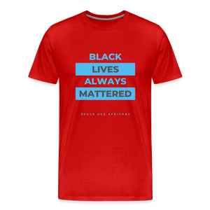 BLACK LIVES  (Men's Premium T-Shirt) - red