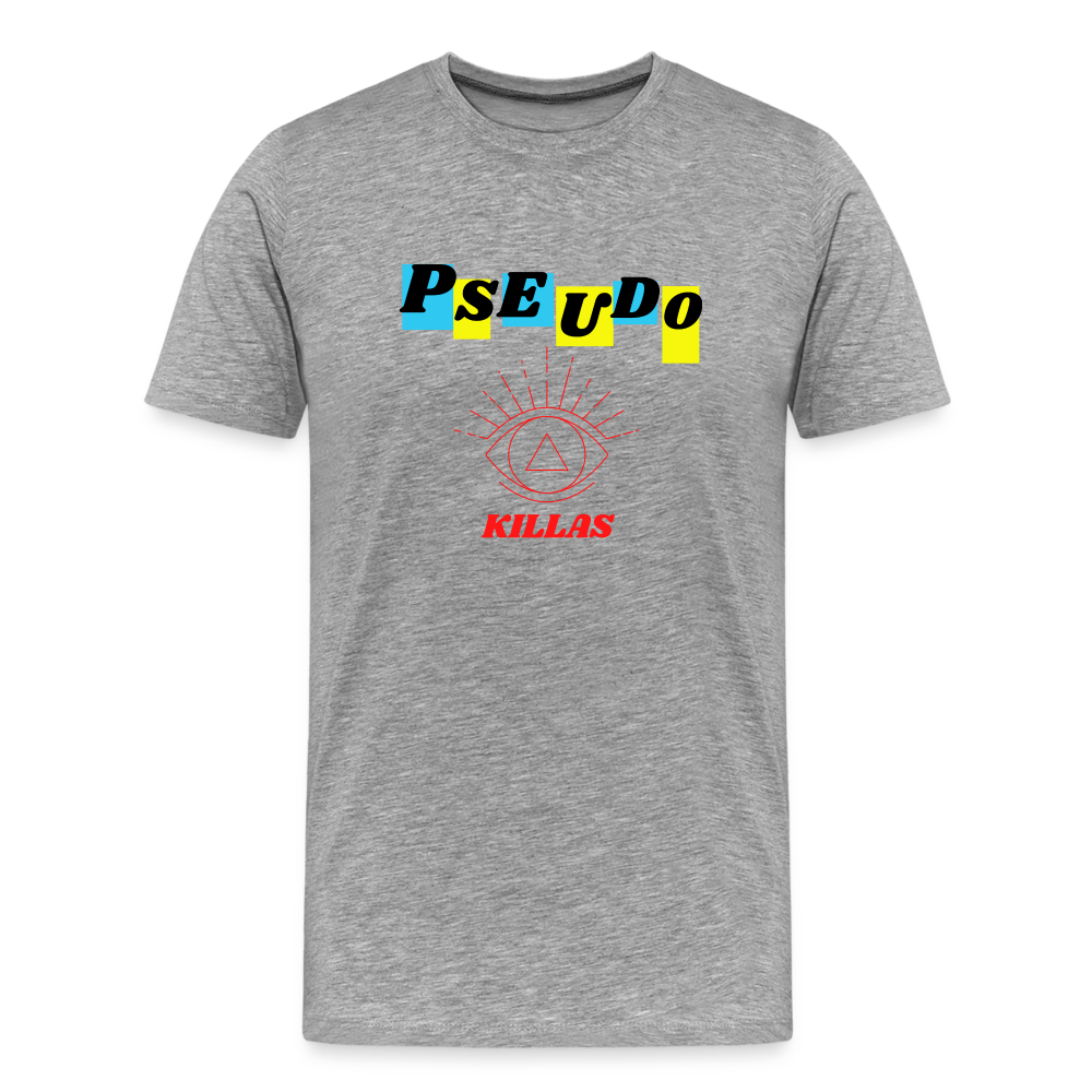 Pseudo Killas (Men's Premium T-Shirt) - heather gray