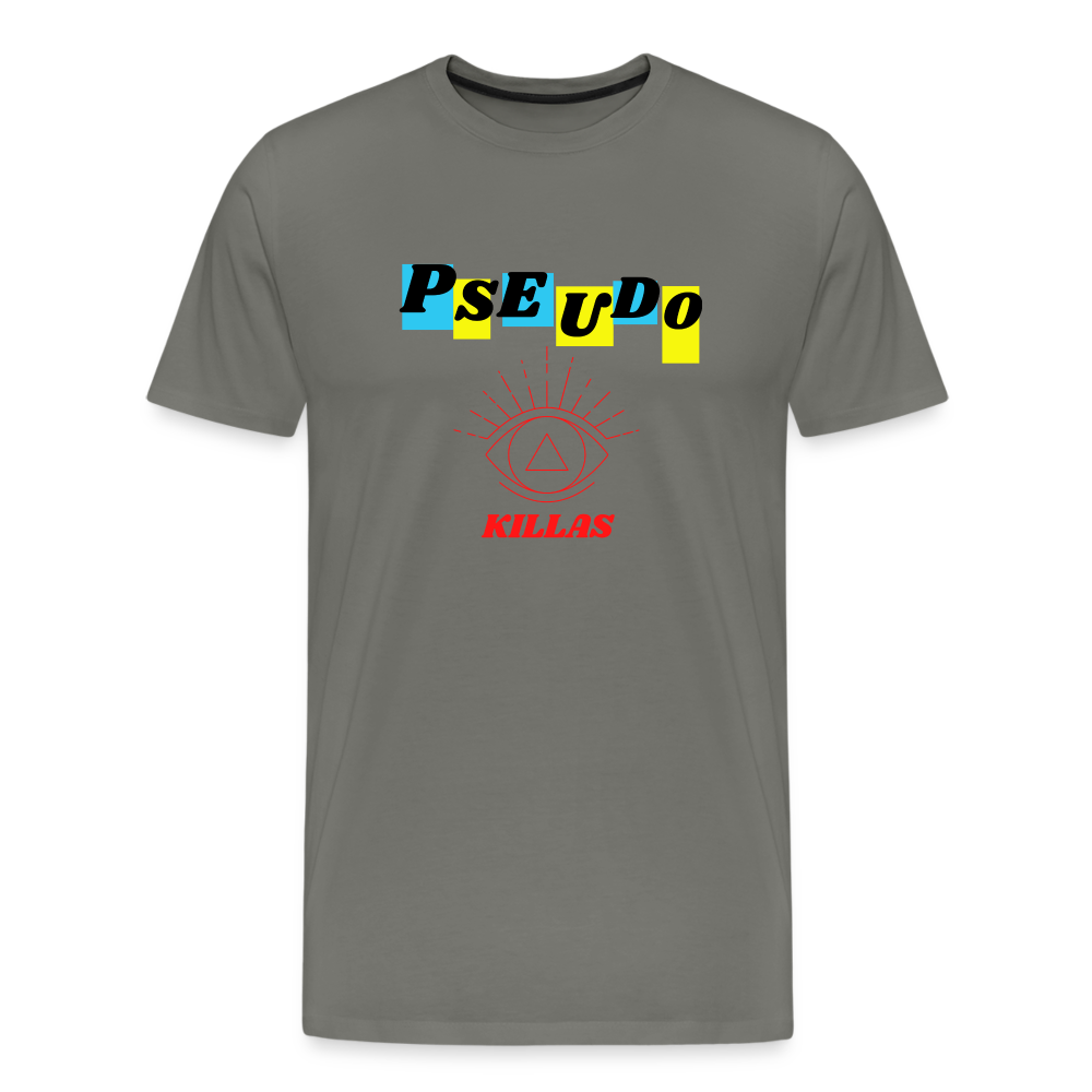 Pseudo Killas (Men's Premium T-Shirt) - asphalt gray