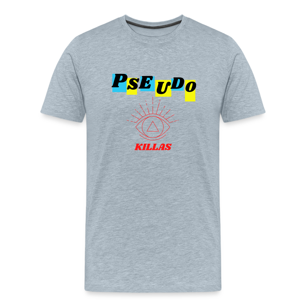 Pseudo Killas (Men's Premium T-Shirt) - heather ice blue