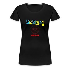 Pseudo Killas(Women’s Premium T-Shirt) - black