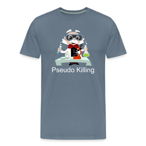 No Pseudo (Men's Premium T-Shirt) - steel blue