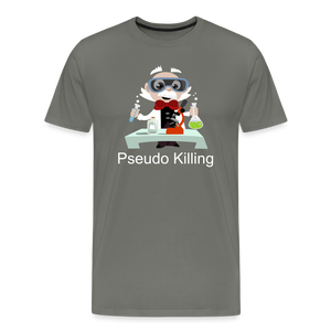 No Pseudo (Men's Premium T-Shirt) - asphalt gray