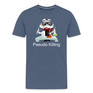 No Pseudo (Men's Premium T-Shirt) - heather blue