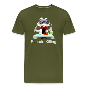 No Pseudo (Men's Premium T-Shirt) - olive green