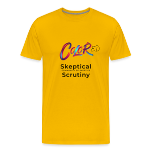 Skeptical Scrutiny (Men's Premium T-Shirt) - sun yellow