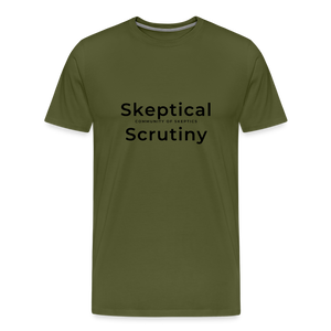 Community of Skeptics (Men's Premium T-Shirt) - olive green