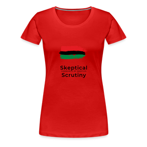 Skeptic (Women’s Premium T-Shirt) - red