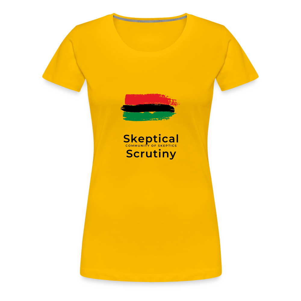 Skeptic (Women’s Premium T-Shirt) - sun yellow